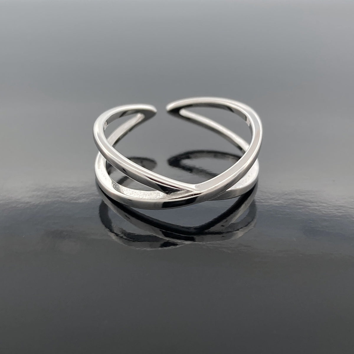 X Crisscross Sterling Silver Toe Ring – Tribal Waves Silver