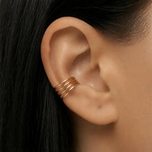 Load image into Gallery viewer, Gold Fill 4 Band Ear Cuff