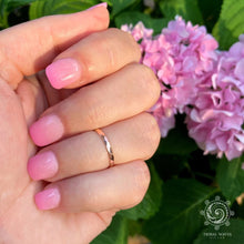 Load image into Gallery viewer, Faceted Rose Gold Adjustable Toe Ring - Tribal Waves Silver