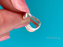 Load image into Gallery viewer, Rose Gold &amp; Silver Wavy Ear Cuff - Tribal Waves Silver